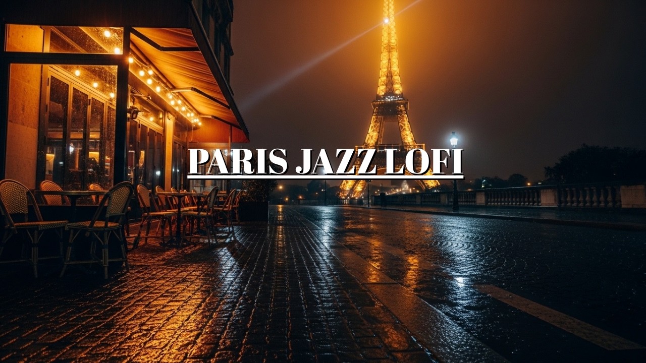 Paris Rain Jazz Live – Cozy French Night