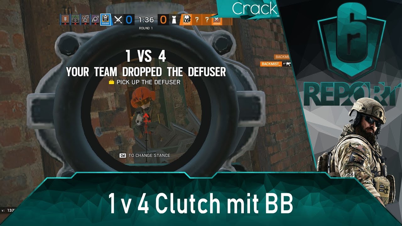 1 v 4 Clutch mit Blackbeard - Rainbow Six Siege - Gameplay | Phantom ...