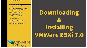Downloading And Installing VMWare ESXi 7.0