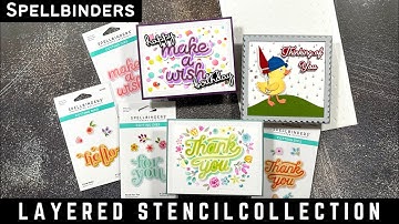 Introducing Layered Stencils Collection | #teamspellbinders #neverstopmaking