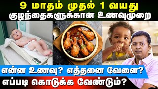 9 மதம மதல 1 வயத கழநதகளககன உணவமற Dr. Arunkumar