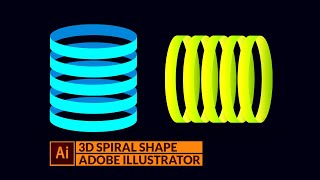 3D Spiral Shape Created in Adobe illustrator | Adobe illustrator Software | Graphics Mentor Jitendra screenshot 1