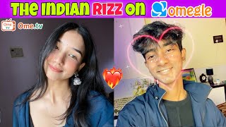 OMEGLE - The Indian Rizz😍💞Ladkiyan Hui Impress 😝(OMETV)