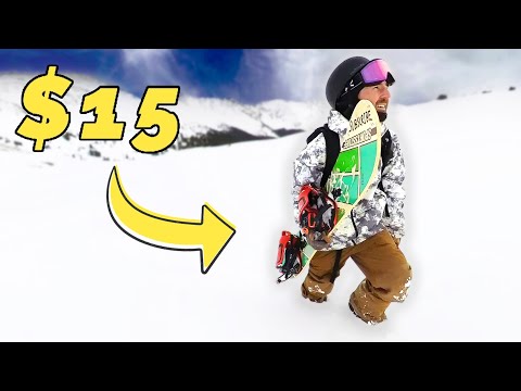 I Tested a $15 SNOWBOARD From Target!