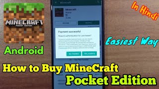 HOW TO BUY MINECRAFT POCKET EDITION FROM GOOGLE PLAYSTORE