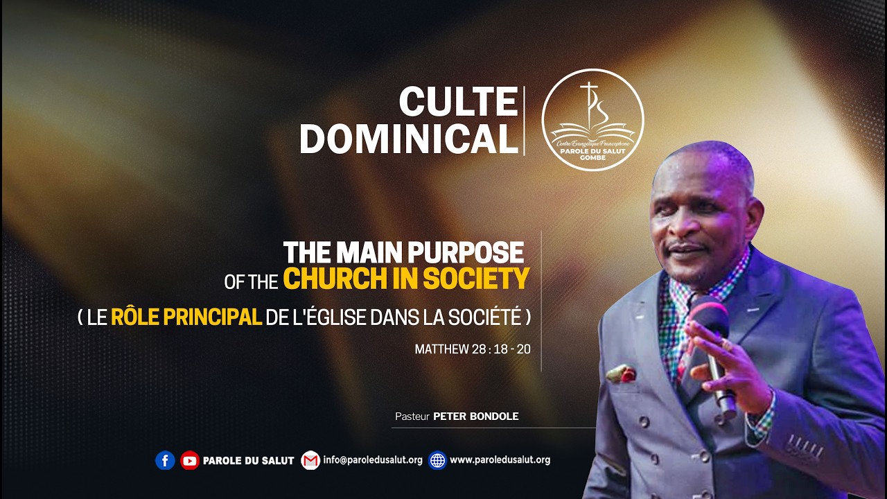 🚨Culte dominical du 01.03.2026 | Pasteur Peter BONDOLE