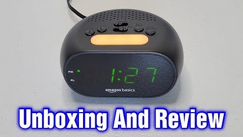 Amazon Basics Small Digital Oval Alarm Clock – Unboxing & Review