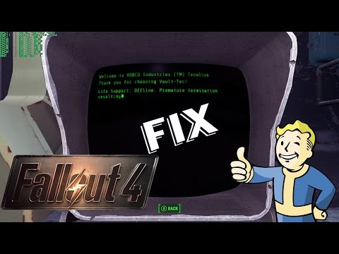 Fallout 4 stuck at terminal glitch fix