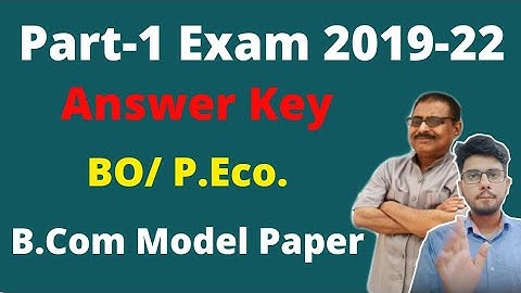 Brabu Part-1 b.com model paper business organisation/ principles of economics, brabu model paper sol