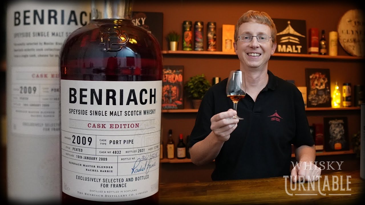 Benriach 12 ans 2009 Peated Port Pipe Single Cask Conquête 59,8%
