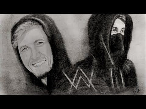 Pencil Drawing Of Alan Walker Alan Walker Faded Youtube