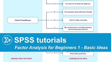 SPSS Factor Analysis for Beginners 1 - Basic Ideas