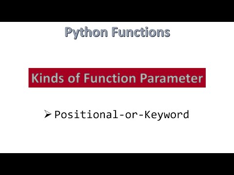 Positional-or-Keyword Parameter || Python [ Hindi ]