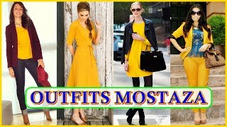 COMO COMBINAR EL AMARILLO | CON COLOR MOSTAZA 2018 - YouTube