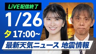 ウェザーニュースの配信のサムネイル画像