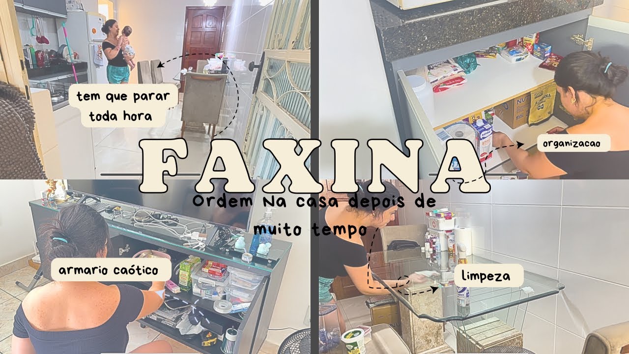 Colocando a casa em ordem: cozinha e sala