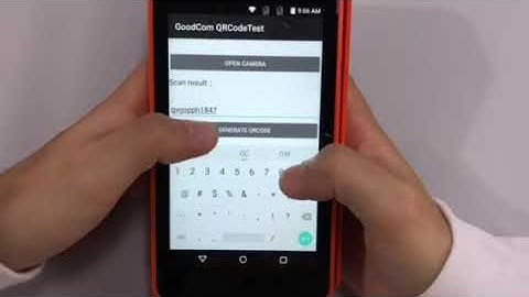 Handheld Android pos terminal with camera to scan & print QR code information