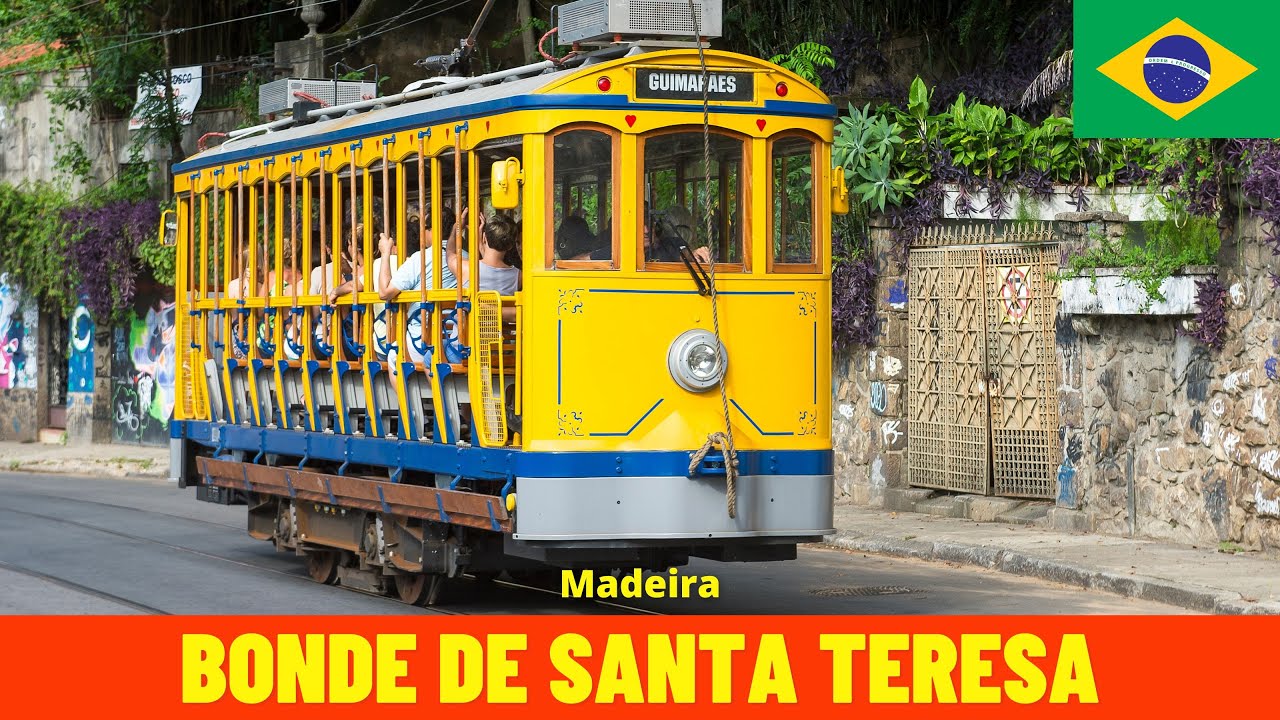 Cab Ride Santa Teresa Tram (Bonde de Santa Teresa, Rio de Janeiro - Brazil) train driver's view 4K