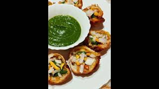 Bread Roll Chaat | Bread Roll | Aloo bread pakoda chaat #breadrollchaat #shorts #eveningsnacks