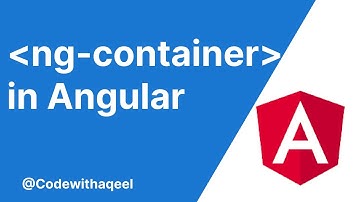 ng-container in angular