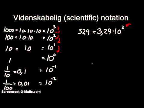 videnskabelig notation