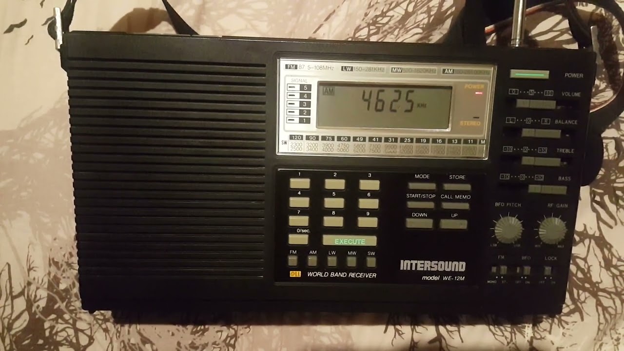 UVB-76 'The Buzzer' 4625 kHz loud and clear at my WE - 12 Intersound