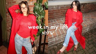 a week in my life - new york fashion week