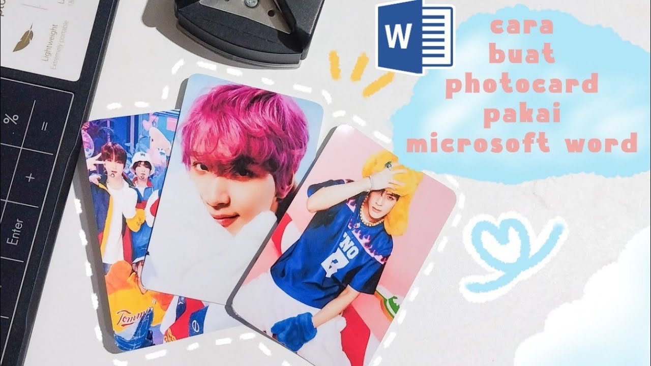 CARA BUAT PHOTOCARD MENGGUNAKAN MICROSOFT WORD YouTube