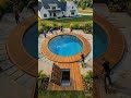 What if your pool had secret rooms underneath it 🏊 ♂️Would you want this in your backyard Drop