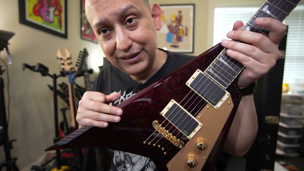 ESP LTD KH V Kirk Hammett Signature Electric Guitar - YouTube