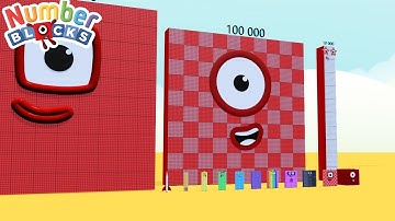 Looking for Numberblocks Comparison Ten Club 1 to 10 000 000 Super Big Numberblocks Number Pattern