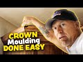 CROWN MOLDING TIPS  Home improvement tips installing crown and interior trim woodworking