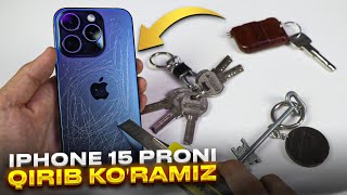 iPhone 15 Proni qirib ko'ramiz | Qiriladimi?