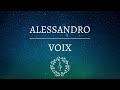 Voix  alessandro official audio