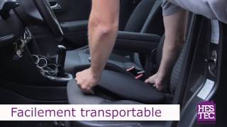 Coussin pivotant de voiture facilite les transferts en voiture