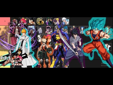 Anime Cross 2 Tier List For The Best Characters Roblox Tyno Youtube - roblox anime cross 2 best characters