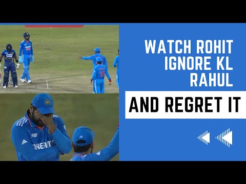Rohit Sharma IGNORES KL Rahul for DRS decision as India burn unnecessary review | India v Sri Lanka