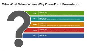 Who What When Where Why PowerPoint Presentation Template | Kridha Graphics