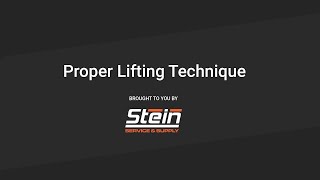 Proper Lifting Technique
