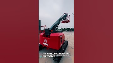 Customer Visit: Testing Our 12M Crawler Articulating Boom Lift #liftingplatforms #automobile