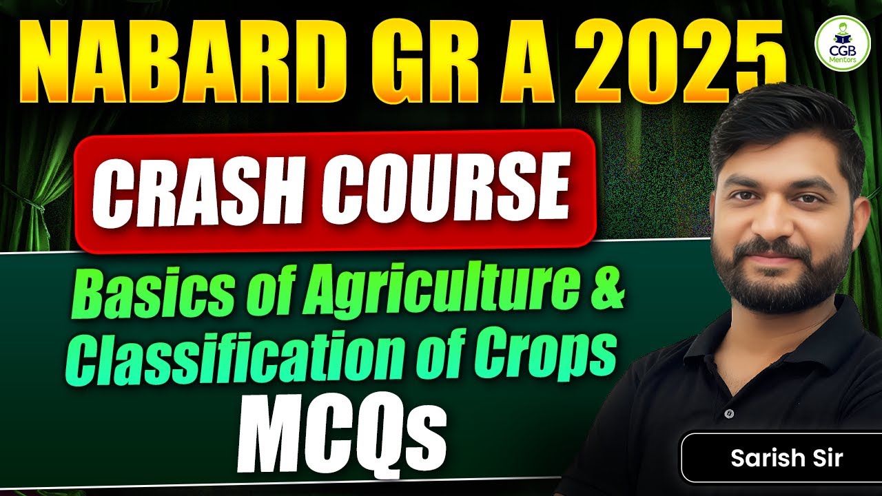 NABARD Grade A 2025 | Agricultural MCQs | 30 days Preparation Strategy ...