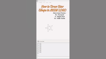 How to Draw a Star Shape in MSW LOGO  || MSW LOGO TUTORIAL #mswlogo #mswlogotutorial