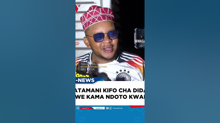 UTAJIRI ALIOKUA NAO DIDA SHAIBU WA WASAFI