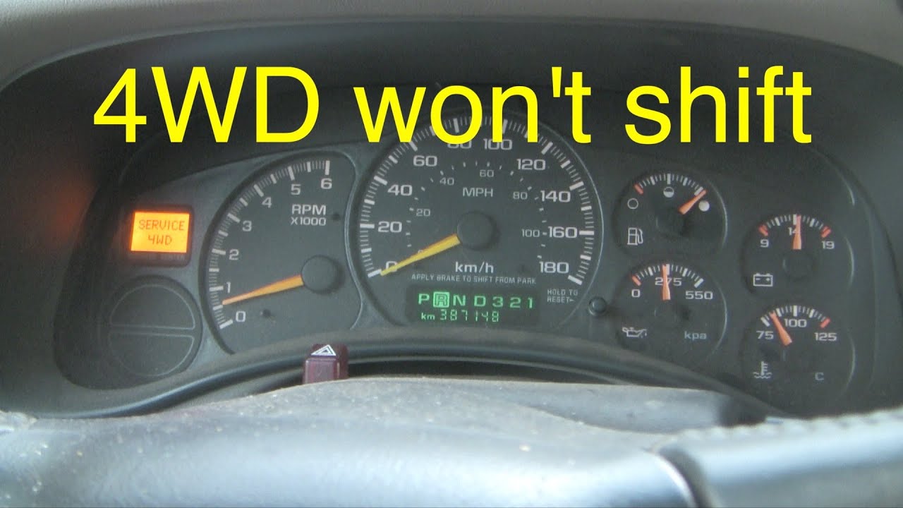 How to fix Chev/GM 4WD shift problem C-0305 - YouTube