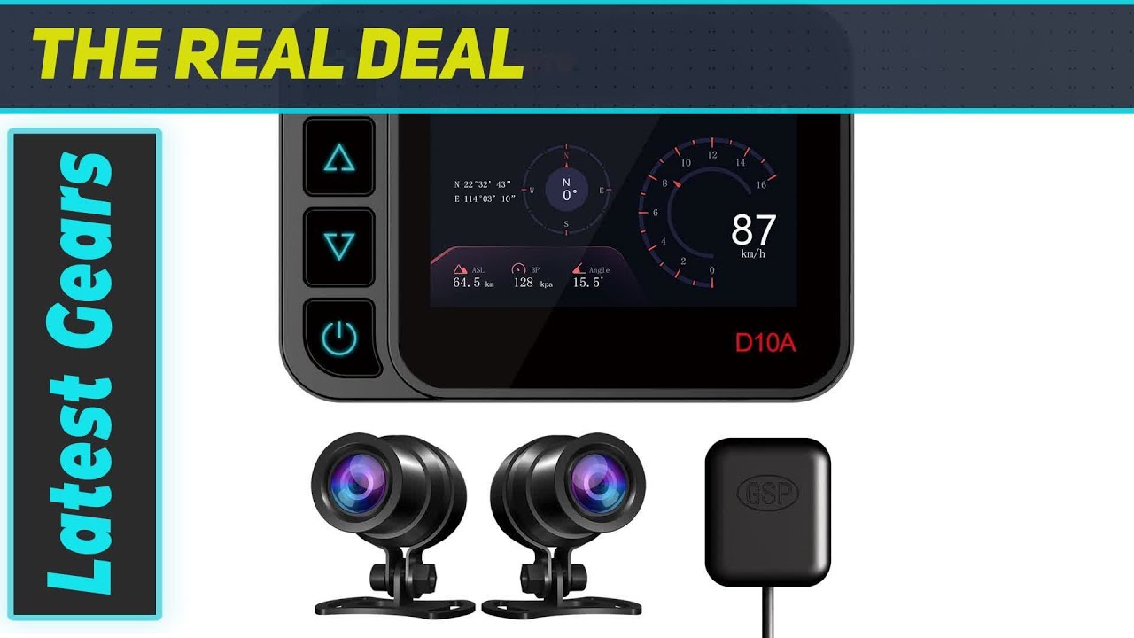 DeepMoto D10A: The Ultimate Motorcycle Dash Cam with Dual 1080P