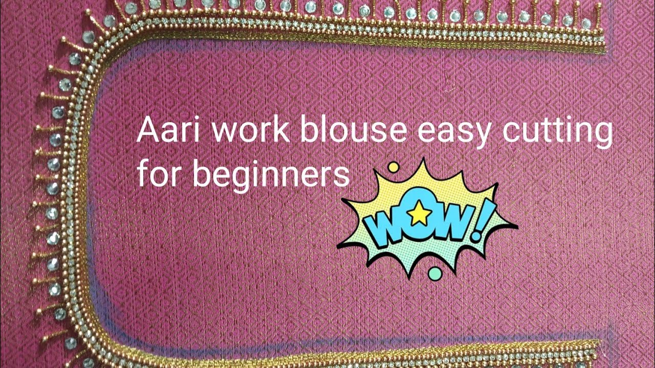 Aari work blouse easy cutting method for beginners 👀👉 - YouTube