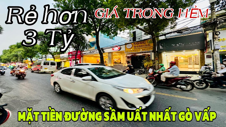 Bán nhà mặt tiền lê văn thọ gò vấp năm 2024