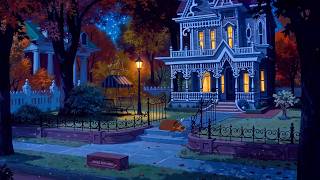 a peaceful autumn night in the 1940s | soft vintage oldies playing in another room | relax & sleep screenshot 5