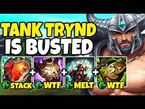 TANK TRYNDAMERE IS NO LONGER A MEME BUILD... (8000+ HP, HEARTSTEEL BUFFS)