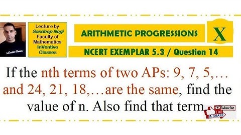 30|CBSE Class 10| Mathematics|Arithmetic Progressions|NCERT EXEMPLAR|Chapter 5| Ex 5.3 Question 14